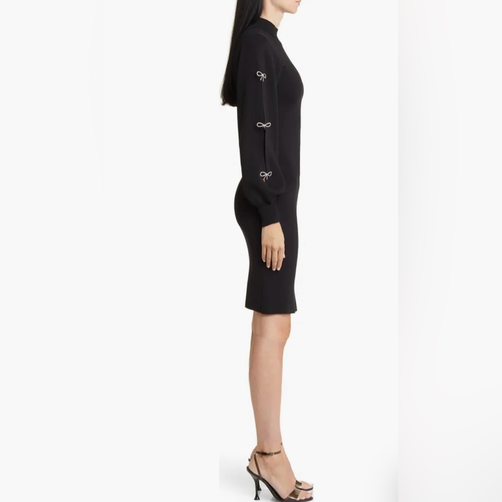 New Eliza J Black Long Sleeve Sweater Dress size XS - Picture 3 of 5
